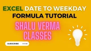 Convert Dates to Weekdays Easily! #ExcelTips #DateConversion #WeekdayFormula #viral