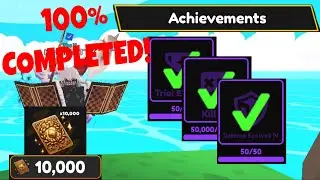 Getting 100% Achievements & Max Golden Cards Before Next Update! Anime Punch Simulator - ROBLOX