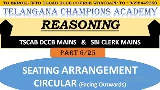 TGCAB DCCB Reasoning Crash Course_Part 6 #reasoning #trending  #dccb #sbimains #viral #crashcourse