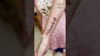 Name Tattoo | Viren Name Tattoo | Small Heart Tattoo|Heartbeat Tattoo | Wrist Tattoo |Girls Tattoo