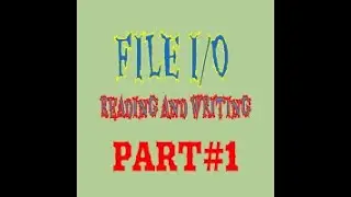 Java File IO | Reading from and Writing to Files | part 01