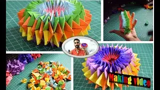 paper craft | Origami Magic star: Fireworks | How To Make a Paper Kaleidoscope |Origami Magic Circle
