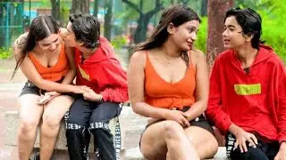 गाल में किस लेने वाला परान वीदयौ how check kissing  prank video otp famous prank