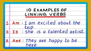 Examples of Linking Verb Sentences | 10 Examples of Linking Verb Sentence