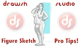 Figure Drawing Pro Tips #Shorts - Quick Sketch Figure Drawing Drawsh Studio
