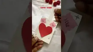 Cute love card 😍😱| valentine card 💌#art #shortsfeed #youtubeshorts #valentine #handmade