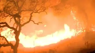 Fierce fire fight against out of control inferno in Northern California