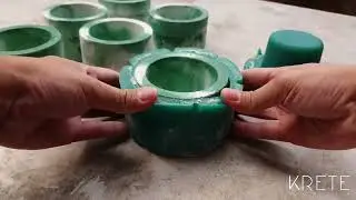 Concrete Candle Vessel: Wedding Favors