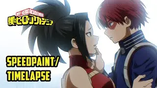 BNHA | TodoMomo speedpaint | Shoto Todoroki x Momo Yaoyorozu