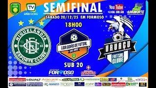 LIGA GOIÁS CATEG. BASE 2025 - SEMIFINAL - NIQUELÂNDIA EC X URUAÇU FC SUB 20