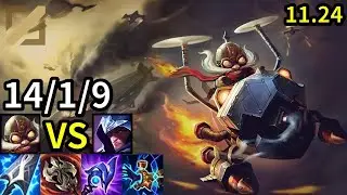 Corki Mid vs Talon - KR Master | Patch 11.24