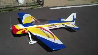 Dan Smith Showtime 50 Acrobatic RC Airplane Landing Sun Valley Flyers Wednesday September 2nd 2009