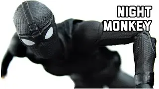 Medicom Toy No. 125 Spider-Man: Far From Home Stealth Suit (Night Monkey) Action Figure Review MAFEX
