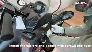 Installation of SAUTVS Pro Ride Hood Mirrors for Polaris Snowmobile Accessories