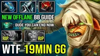 CRAZY Offlane Bristleback Guide | 19Min GG Deleted WK Imba Quill with Hammer + Eternal Shroud DotA 2