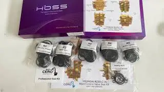 Hyundai R220LC-9S Main Control Valve Seal Kit KAWASAKI KMX15NB 31Q7-10110 31Q6-17000 31N9-17001