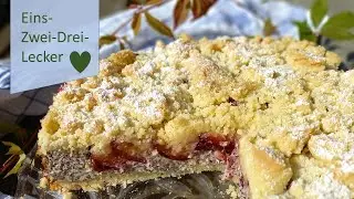 Schneller Zwetschgen Mohn Streusel Kuchen🥧❤ Rezepte aus Bayern ❤🥧einfach schnell und k&ouml;stlich!