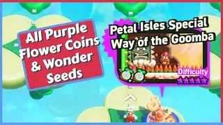 Petal Isles Special Way of the Goomba - All Purple Flower Coins in Super Mario Bros. Wonder