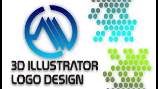 3d Illustrator Logo Design🔥 l Make logo like adobe illustrator #mrhowsenior #logodesign#coreldraw