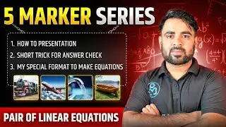 Class 10 Pair of Linear Equations Word Problems | Maths 5 Marker Question Sachin Bhaiya