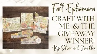 Crafting Fall Ephemera + Big Giveaway Reveal! #fallcrafts