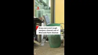 Drug users and rough sleepers cleared out of a train station