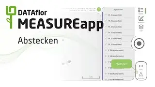DATAflor MEASUREapp - Abstecken