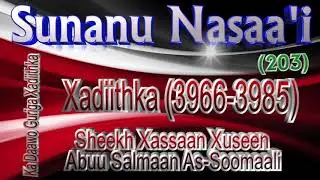 203 Sunanu Nasaa'i Xadiithka (3966-3985) || Sh. Xassaan Abuu Salmaan