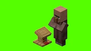 Minecraft Villager Animation Green Screen 🌟