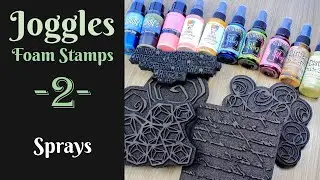 How to use foam stamps with sprays - episode 2
