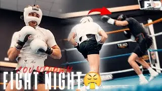SPARRING DAY: Fight Night Prep with Professional Boxer