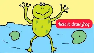 How to draw frog || Frog Drawing || easy frog drawing || frog drawing ideas