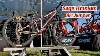 Sage Titanium Dirt Jumper Sea Otter Classic 2021 Show Bike - Mountain Bike Action Magazine