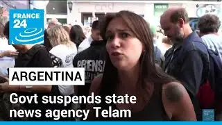 Argentina govt suspends state news agency Telam &bull; FRANCE 24 English