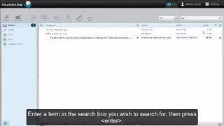 How to search messages in RoundCube?