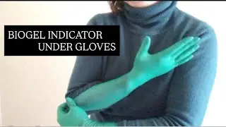 【 LATEX GLOVES ASMR】BIOGEL INDICATOR UNDER GLOVE🧤