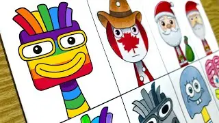 Рисунок Incredibox Sprunki OC: Normal VS Horror / NEW My Sprunki OC Phase