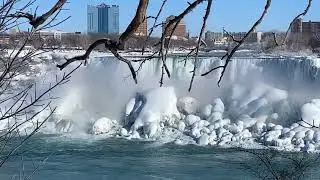 Niagara Falls Canada Winter Drive And Walk To See The Frozen Falls + Clifton Hill 2022