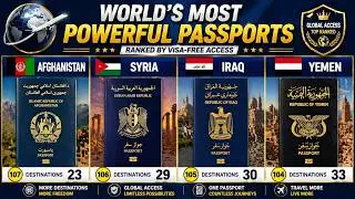 🌍 World&rsquo;s Most Powerful Passports &ndash; 199 Countries Compared (2026) | Part-1 ✈️