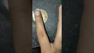 coin cleaning with green stuff