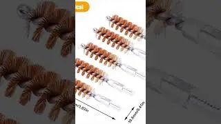 5Pcs Tactical Phosphor Bronze Bore Brush Gun Cleaning Brush Head Kit for Hunting Rifle