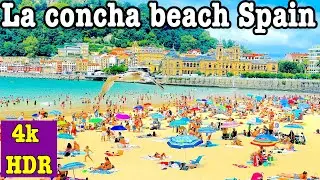 La concha Beach Spain | Playa de la Concha San Sebasti&aacute;n Espa&ntilde;a 🇪🇸🇪🇸