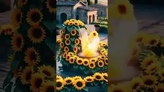 Magic Love Fountains Bloom Just for You ❤️ #FlowerFountain #MagicLove #BloomWithLove #RomanticVibes