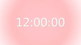 12H Soft Rose Dawn Whisper Timer | Gradient Countdown 🩷 #FFC0CB #FFB6C1 #FFF0F5