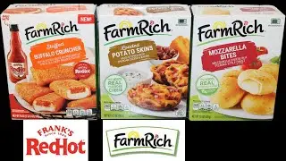 Farm Rich Frank&rsquo;s RedHot Stuffed Buffalo Cruncher, Loaded Potato Skins & Mozzarella Bites Review