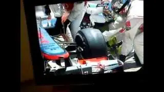 Formula 1 Europe GP 2012 Hamilton pitstop disaster
