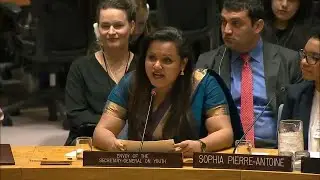 Jayathma Wickramanayake speaks at the Security Council on youth, peace and security