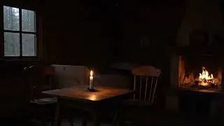 🔥 Rainy Day by the Fireplace: Firewood, Crackling Sounds, and the Serenity of Pure Relaxation