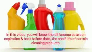 Do Cleaning Products Expire?