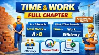 Time and Work Complete Chapter 🔥 | All Formulas & Short Tricks | SSC & Railway Maths